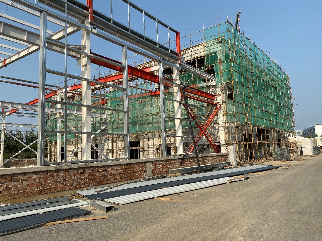 High Rise 2 Story Steel Building Shop Metal Stud Framing Large Steel Structures