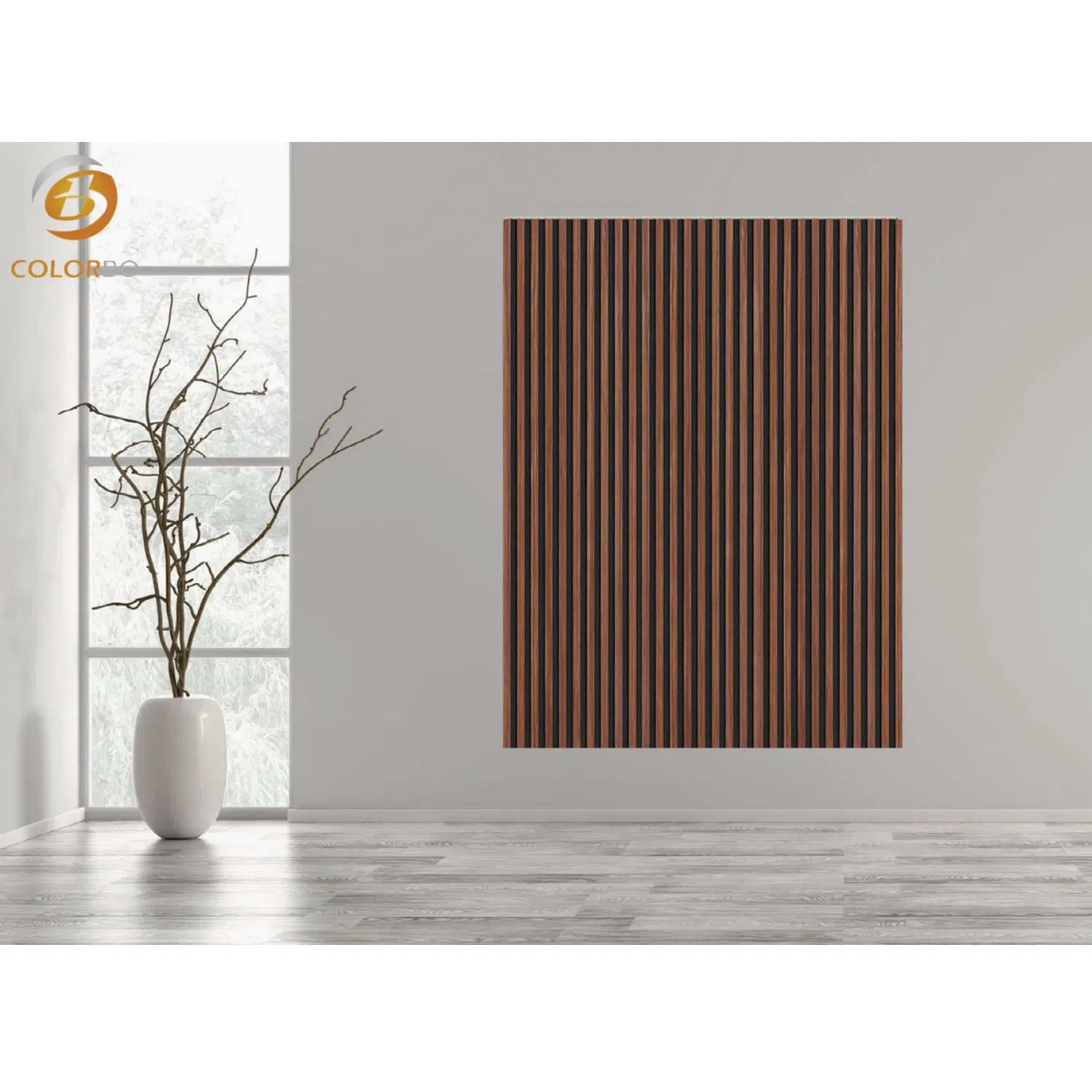 PET BLACK 15mm gap distance 2400*600mm acoustic groove panel