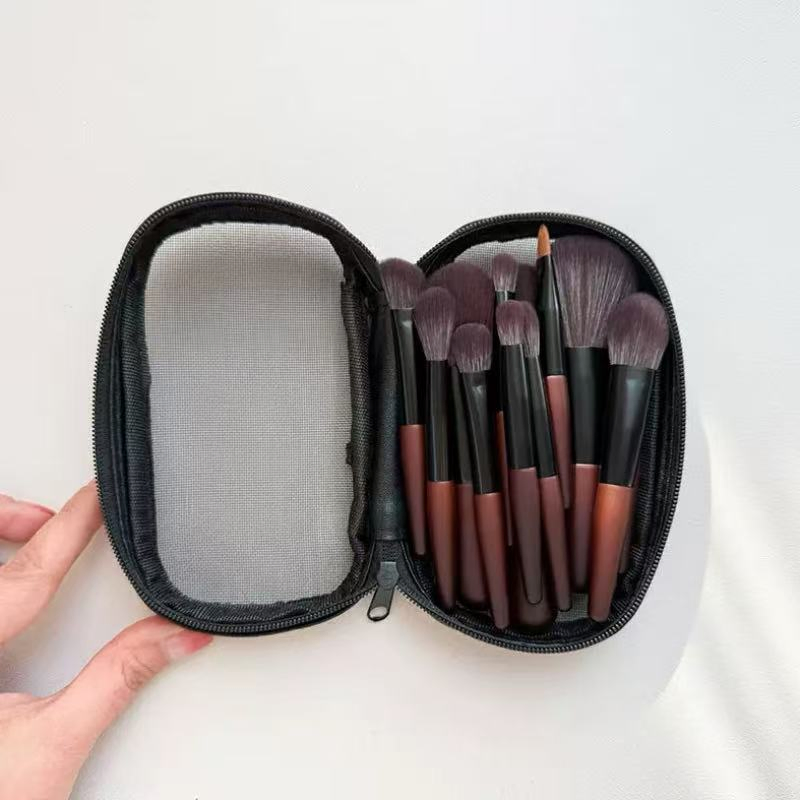 Original Factory Direct Portable Short Pole Travel 12PCS Mini Makeup Brush Set