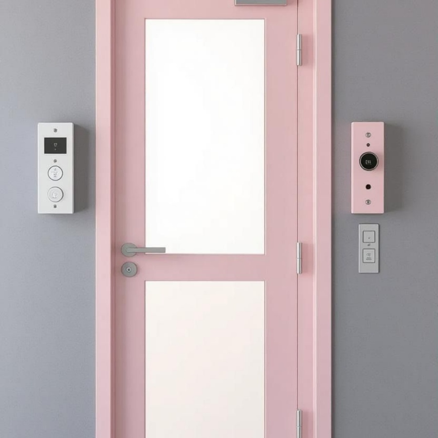 Factory Direct Supplier Security Emergency Exit Fire Resistant Steel Security Fireproof Fire Rated Door with Push Bar
