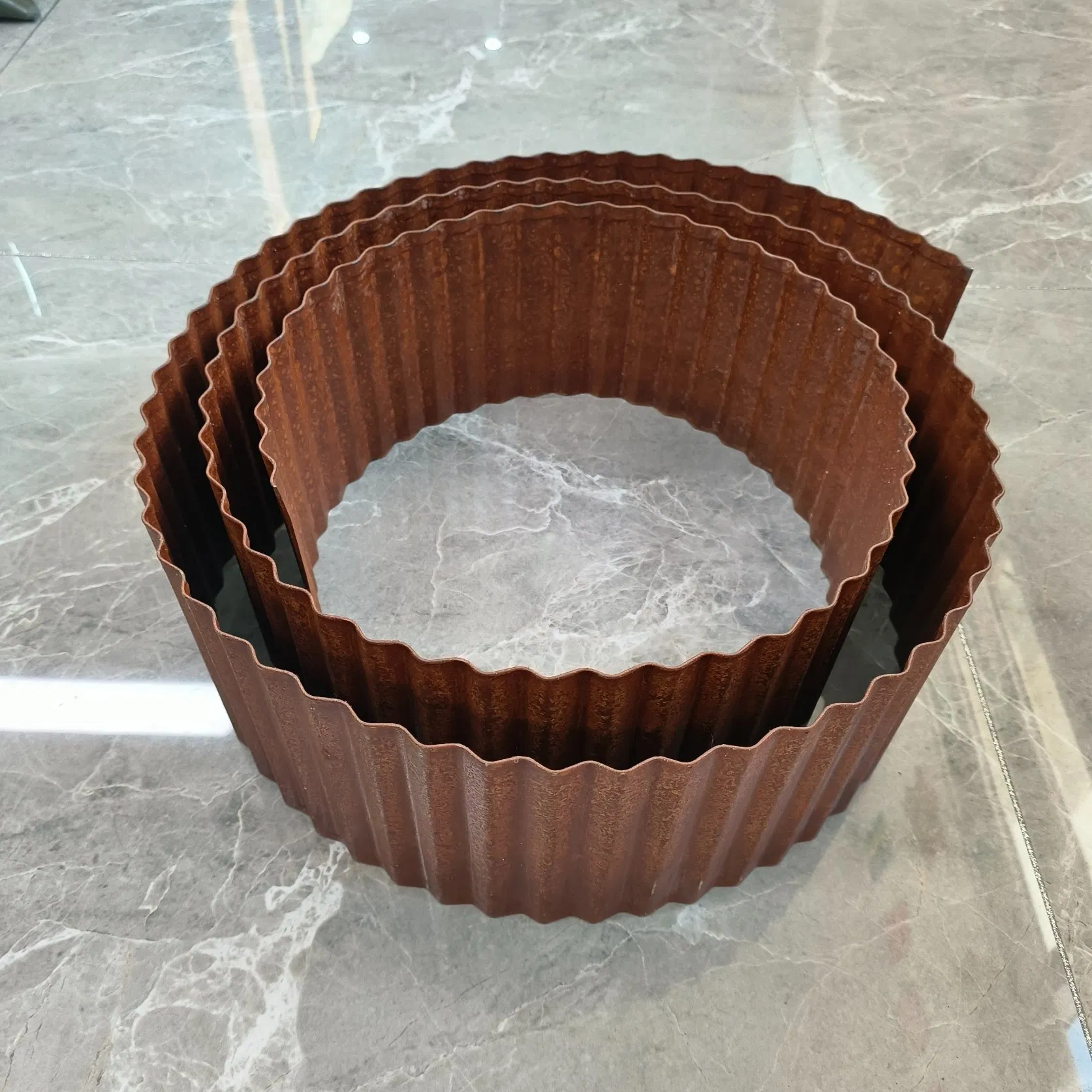 Metal Garden Border / Corten Steel Landscape Lawn Edging