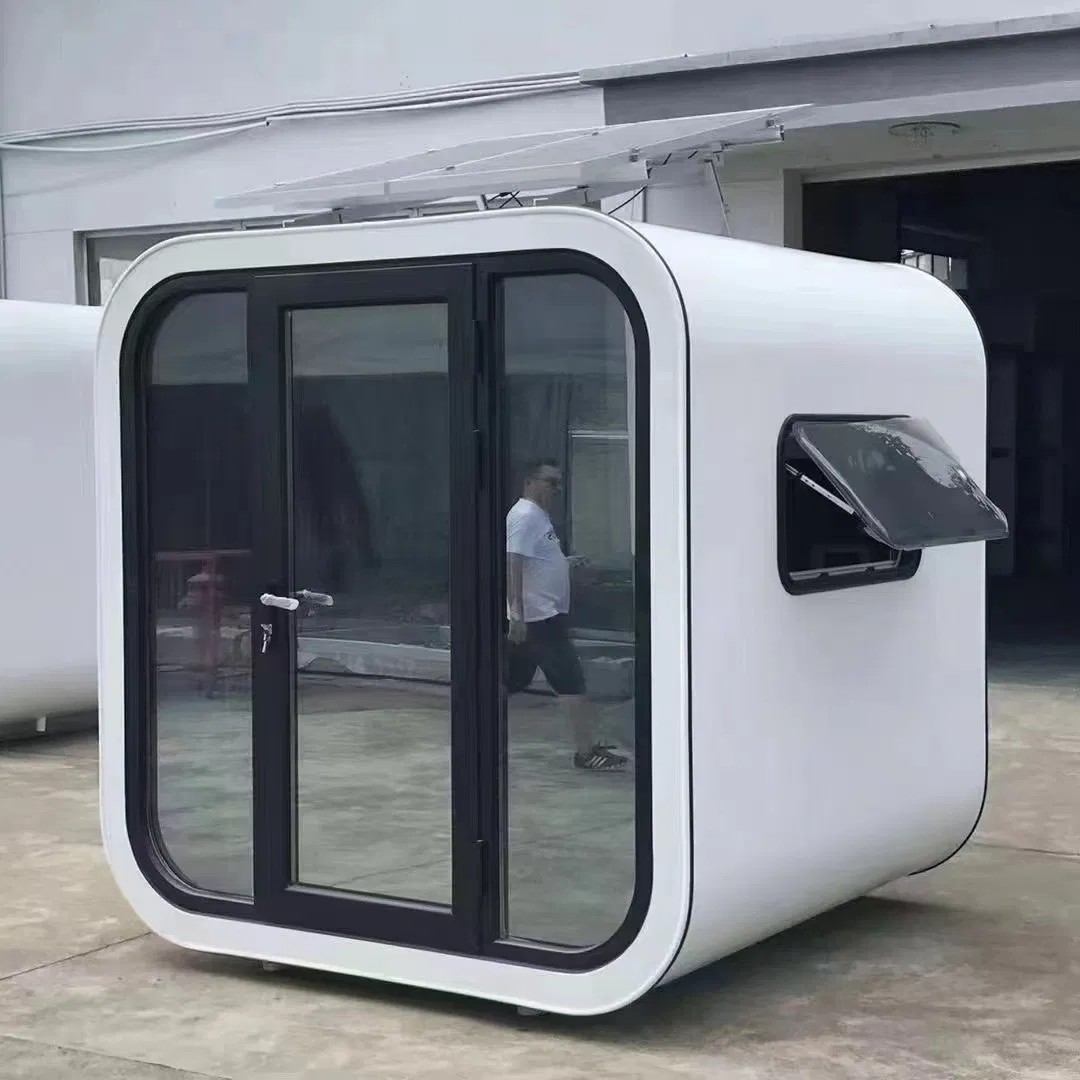 Apple Capsule Prefabricated Mobile Home Cabin with Kitchen and Bathroom for Office Buildings
