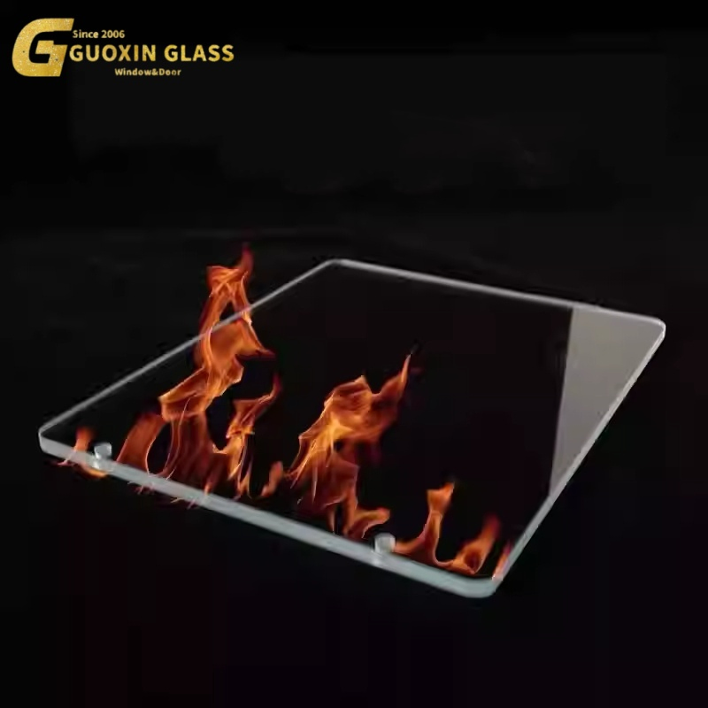 Guoxin Fire-Proof Glass - 2h Fire Rated, Soundproof &amp; Anodized Finish