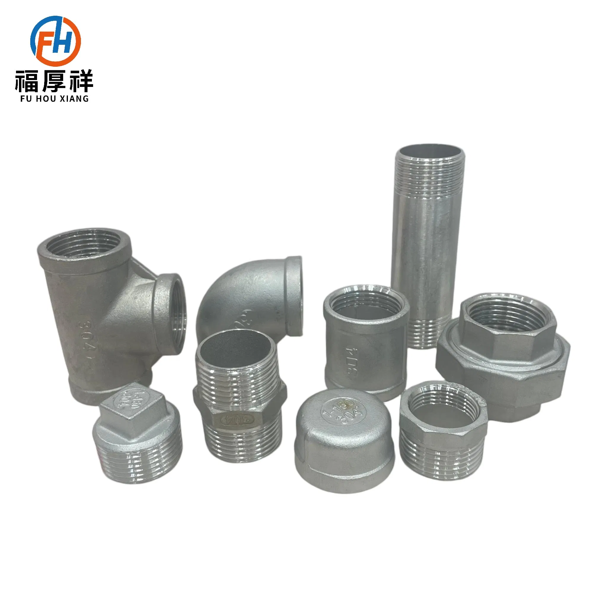 Stainless Steel ANSI Industrial Heavy-Duty BSPT/NPT Threaded End Cap for Water