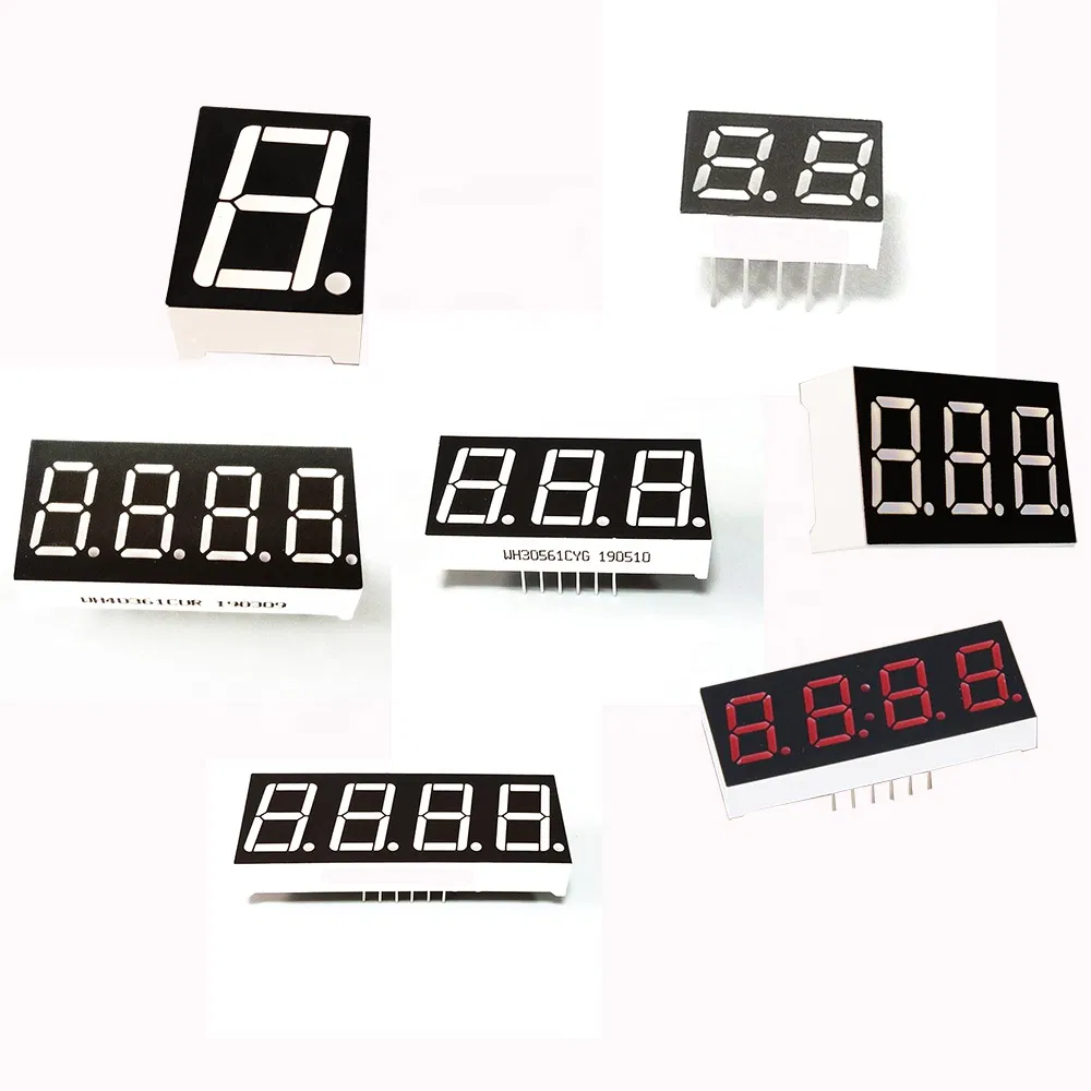 High Brightness Custom-Made Number 6 Digit 7 Segment LED Display for Measuring Instruments