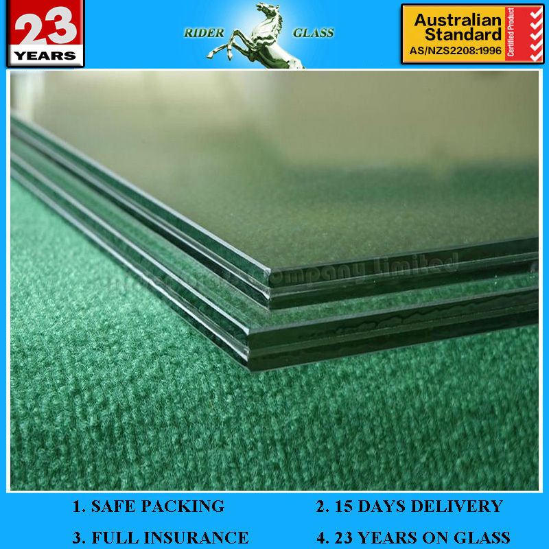 6.38-43.2mm AS/NZS2208: 1996 and CE Bulletproof Bullet Proof Glass