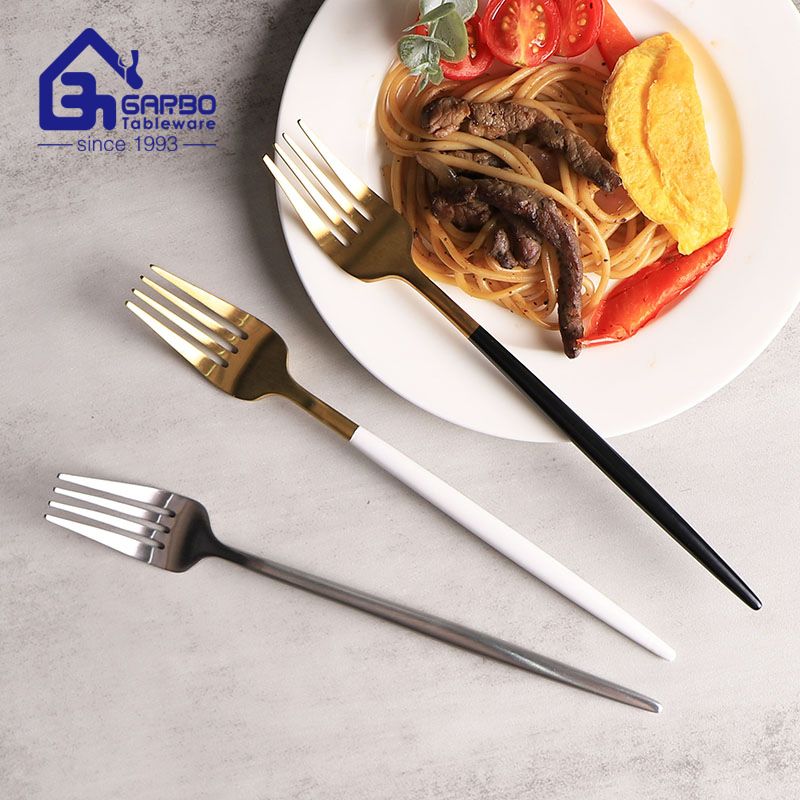 Stock Available Super High Quality Mirror Polish 304 Solid Stainless-Steel Coffee Fork