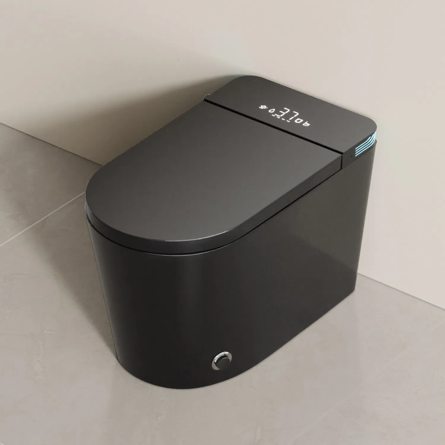 Factory Price Glossy Black Wc Intelligent Toilet Ceramic Automatic Toilet Bowl Inodoro Inteligente Bathroom Sanitary Smart Electric Toilet