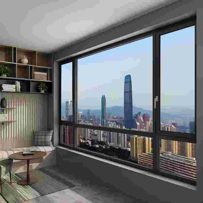 As2047 Aluminium Casement Window with Double Glazed Glass Aluminum Windows Frame Apartment and Hotel Casement Window