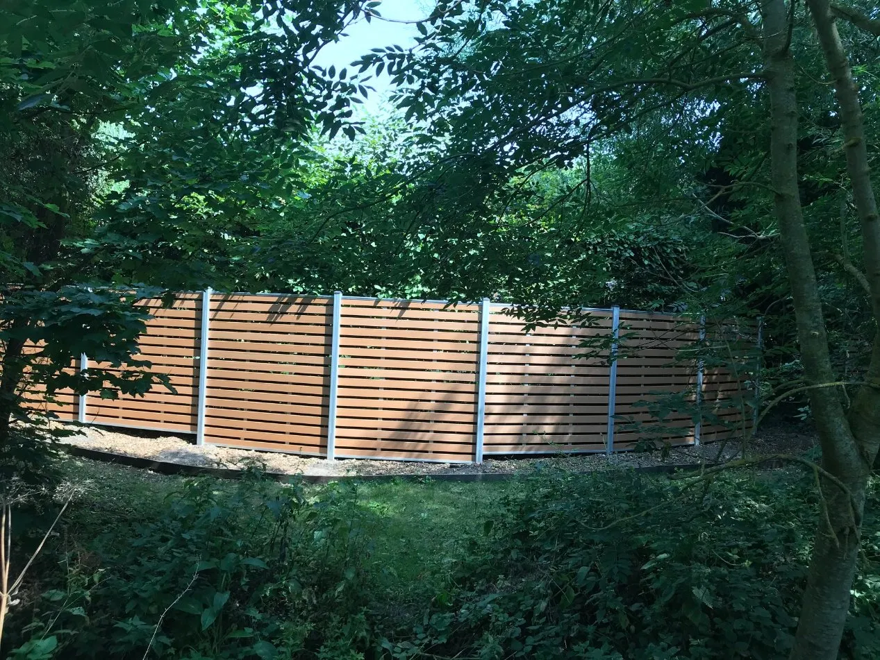 Wood Plastic Composite Fence Pancel Easy Installation and Durable Garden Fence