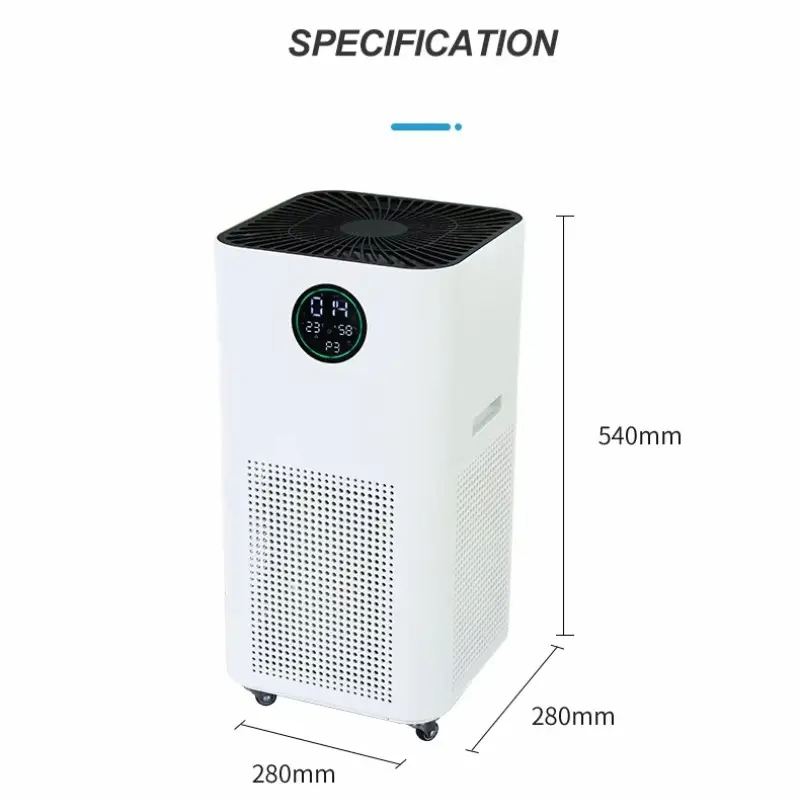 Compact Air Ionizer Purifier Home Featuring Air Purifier and Air Freshener Function