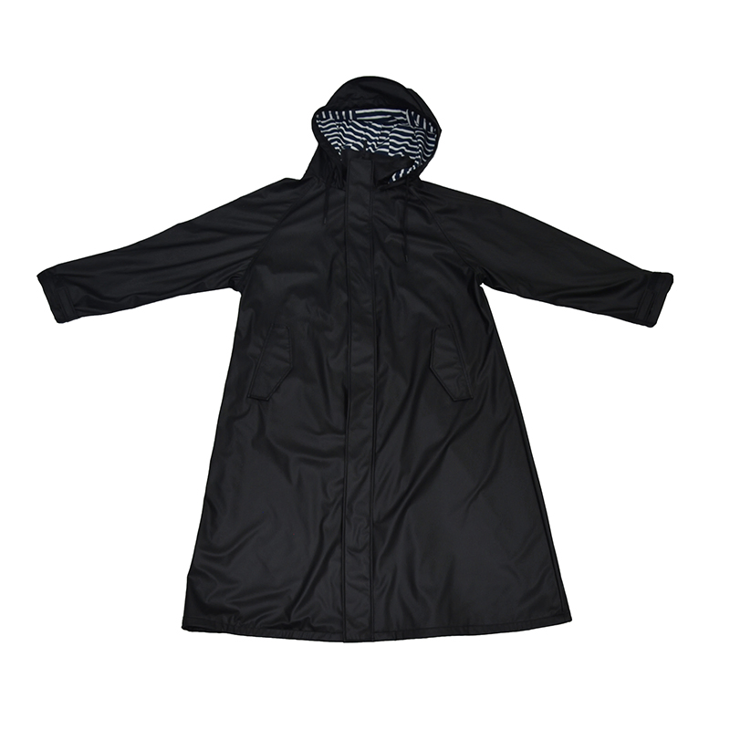 Outdoor Fashion PU Popular Raincoat Jacket