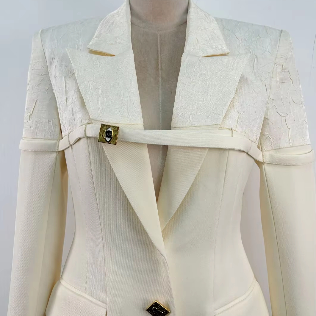 Комплект женский вечерний платье с длинным рукавом и блейзер