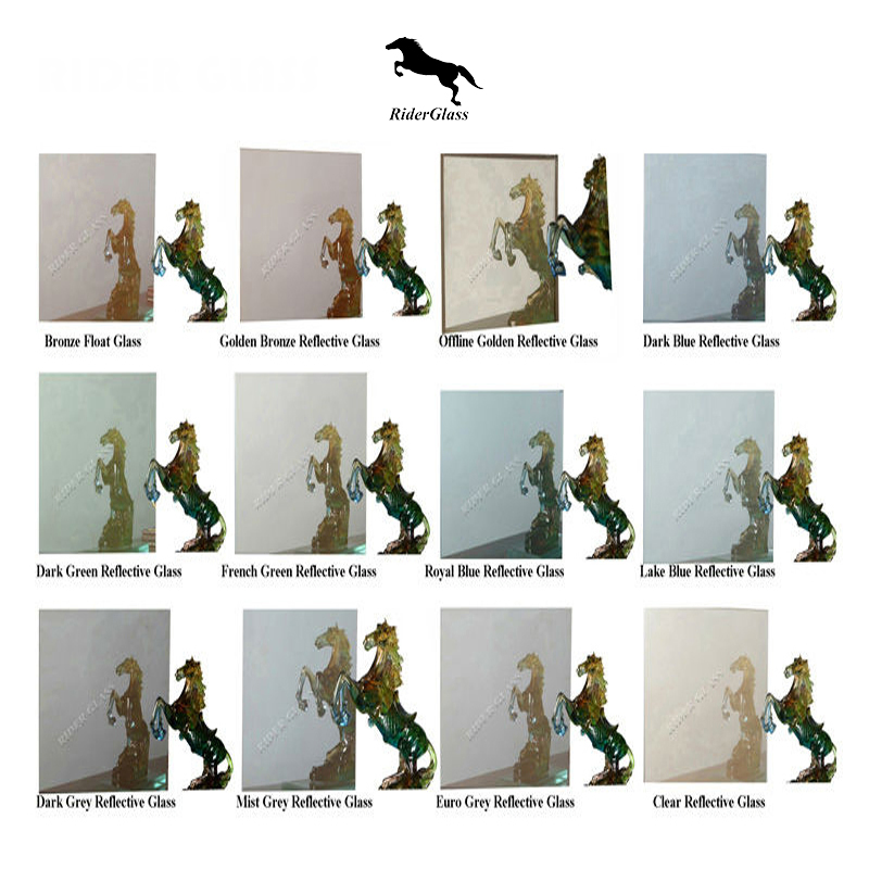 2mm 3mm 4mm 5mm 6mm Half Mirror Glass