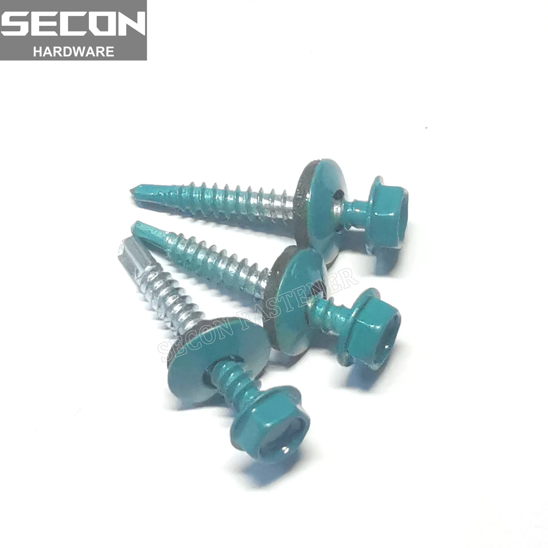 Made in China DIN 7504 Roofing Screw Uni 8117 DIN7504K Roofing Screw with Washer Pained Carbon Steel Bi-Metal Screw Self Drilling Screw