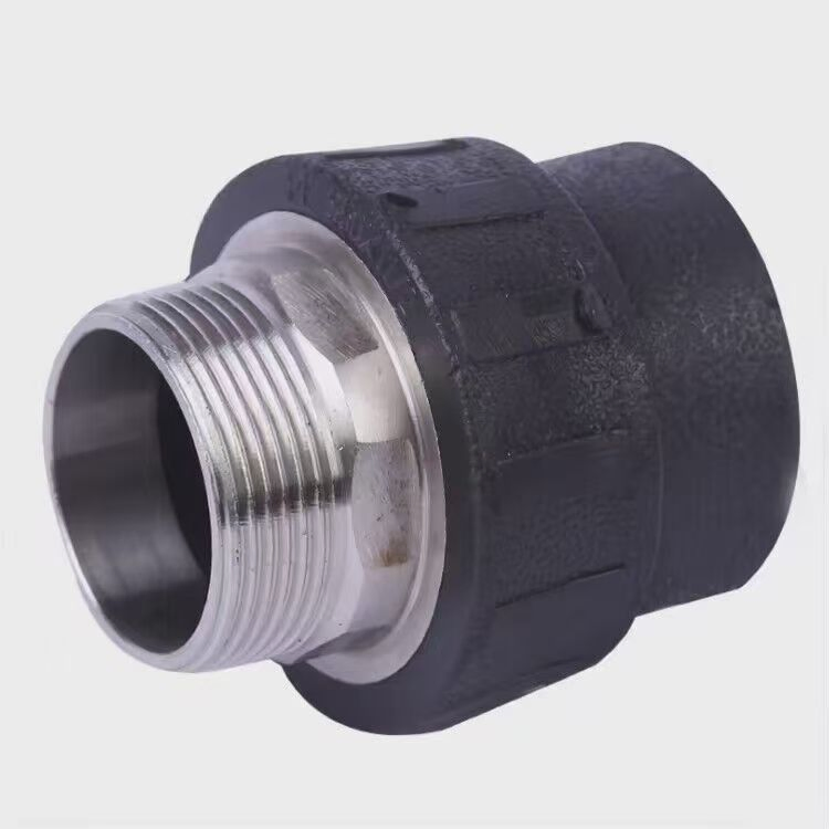 Factory Thread Fitting Male Adaptor PE Water Pipe Butt Fusion Socket Fitting HDPE Pipe Fitting