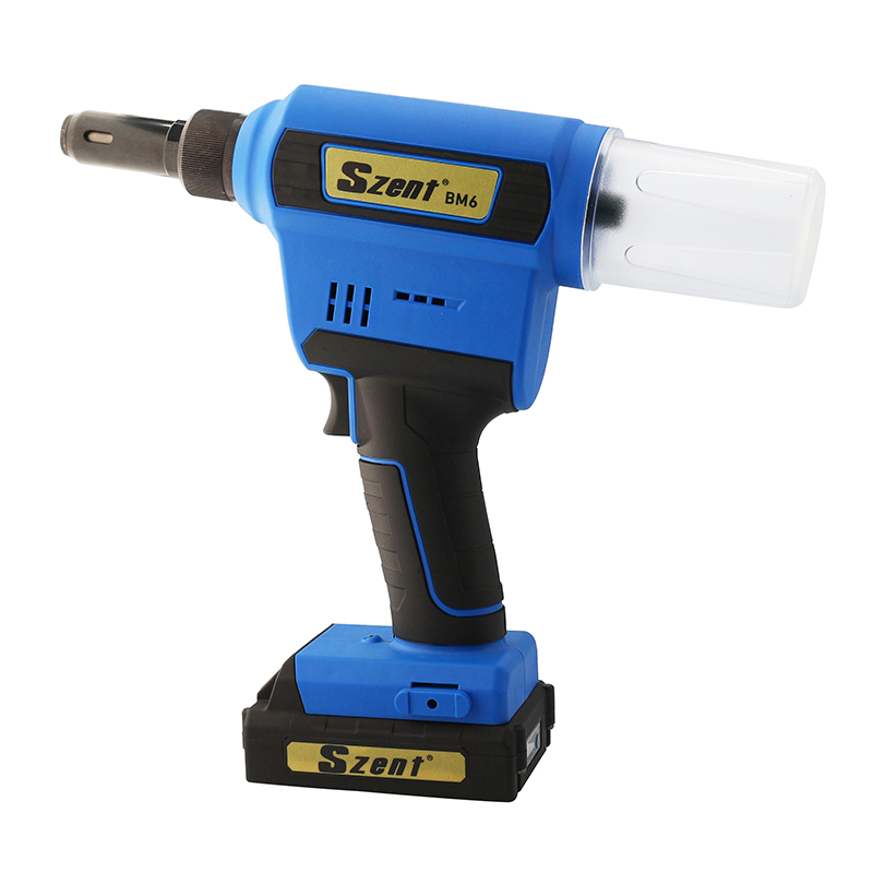 Szent-Bm6 Lithium Battery Rivet Nut Tool Riveter for 1/4" Bom Rivet