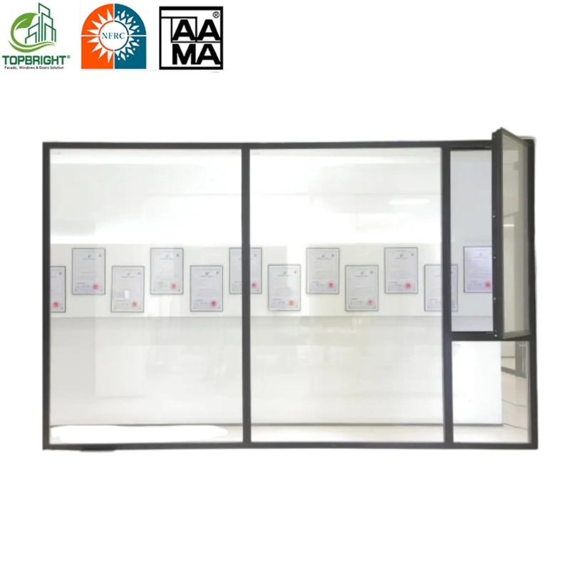 Hurricane Impact Aluminium Windows Floor to Ceiling Aluminum Large Fixed Glass Windows Extra Large Picture Window Design