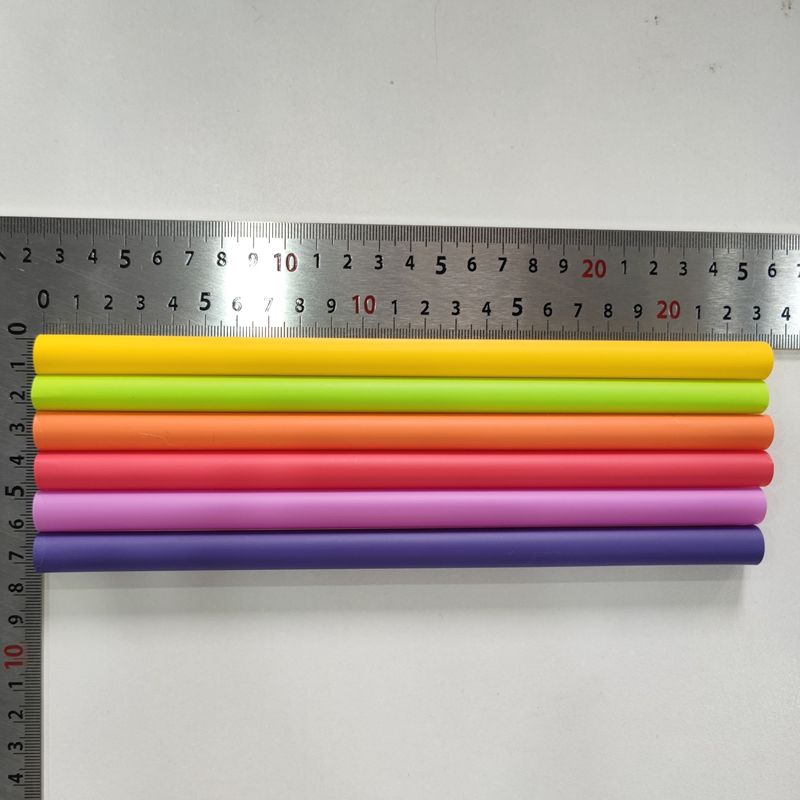 Biodegradable PLA Straight Colored Boba 12 mm Extra Long Straws for Drinks Bubble Tea