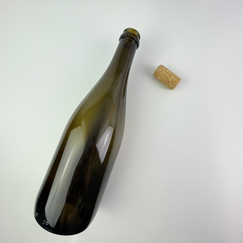 Wholesale 750ml Antique Green Champagne Bottle