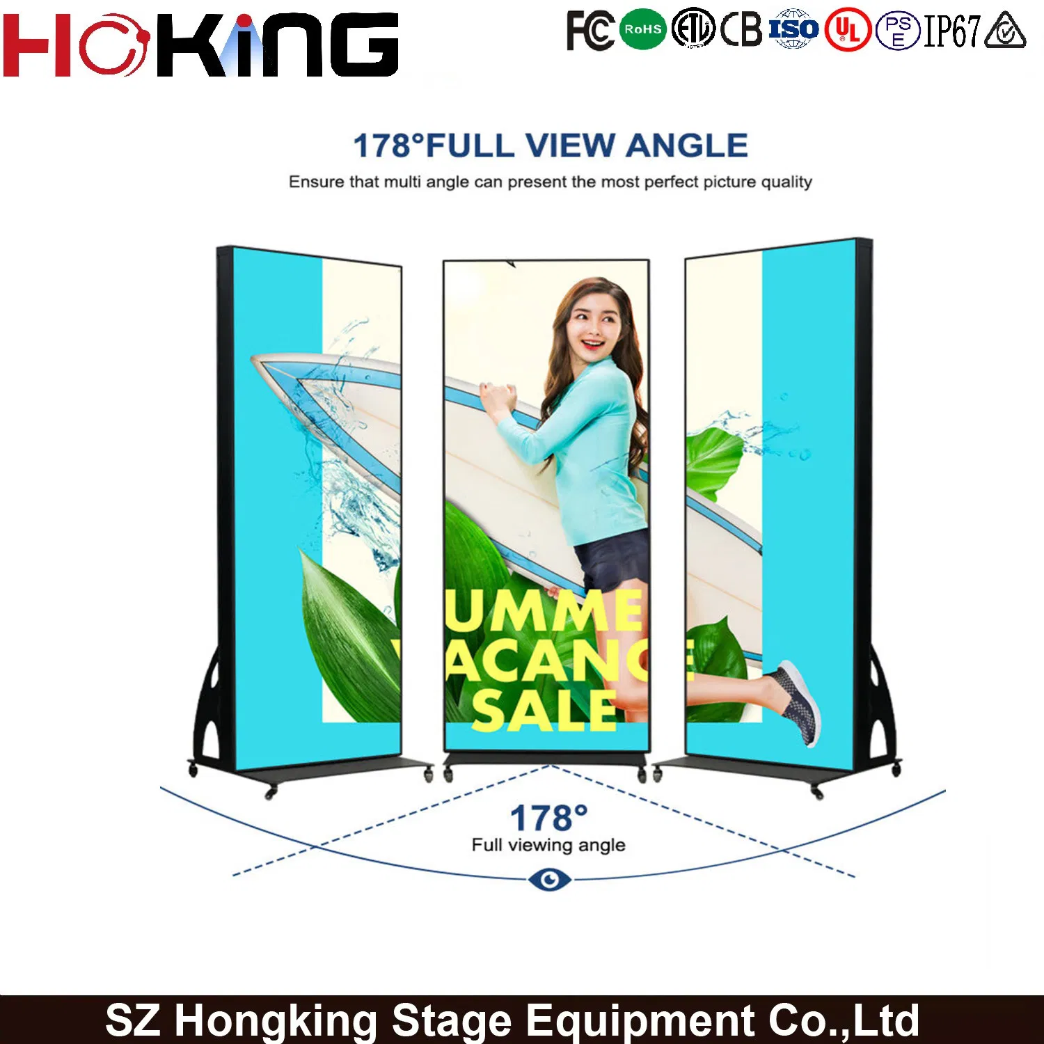 Ade Aluminum Snap Frame Cinema Movie Poster LED Advertising Display