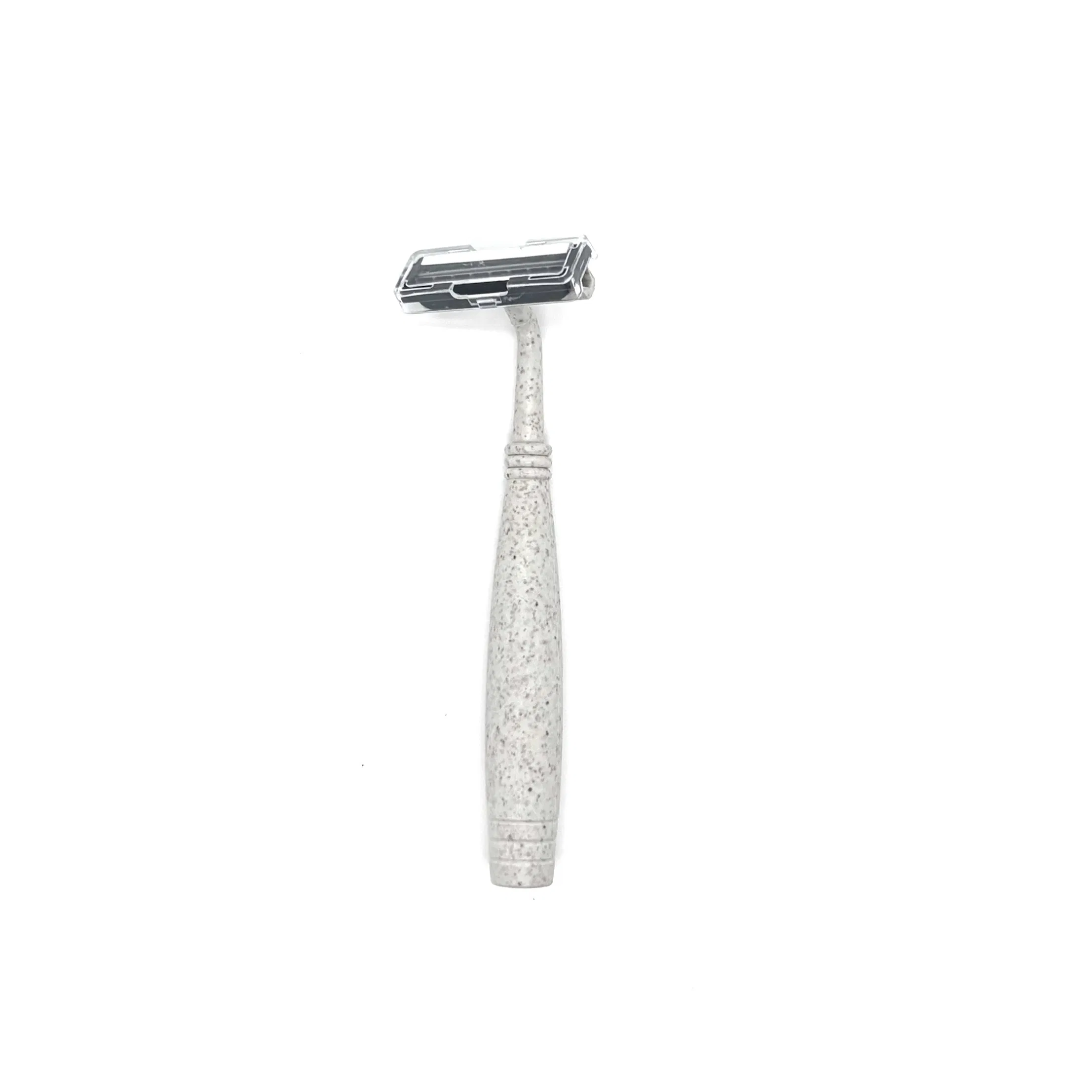 Disposable Eco-Friendly 3-Layer Stainless Steel White Straw Razor 06