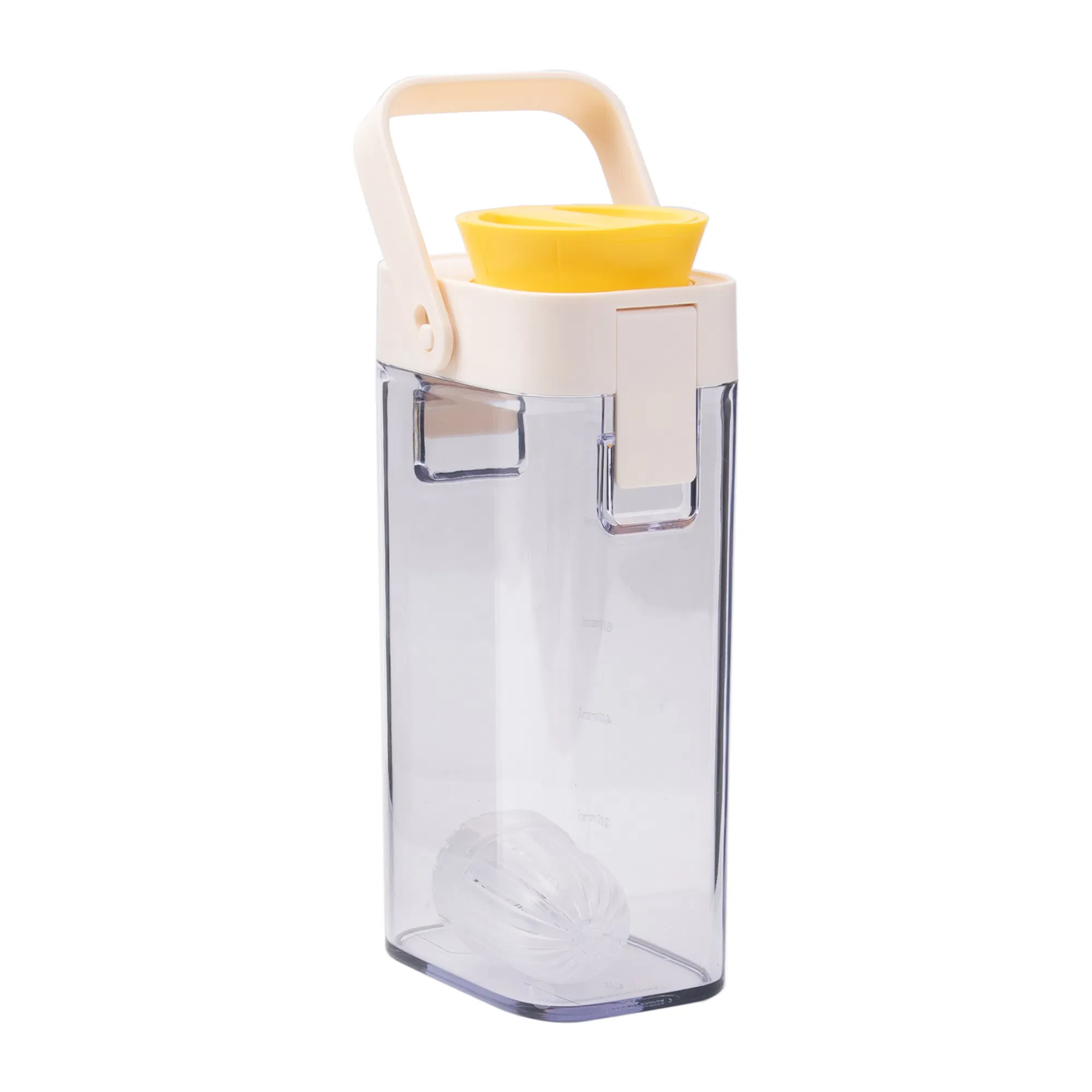 1L Coffee Cold Extraction Pot Juice Tea Filtration Cold Water Pot Household Outdoor Cold Brew Plastic Bottle Yellow