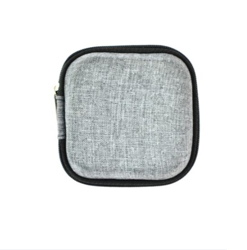 Custom Colorful Waterproof Portable Earphone Square Shaped Carrying Storage Bag Earphone Hard Case
