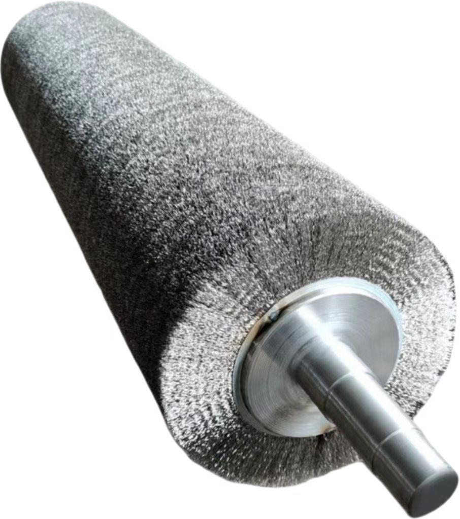 Custom Cylindrical Steel Wire Brush Steel Wire Brush Roller Steel Wire Roller Brush Stainless Steel Cylindrical Steel Wire Brush Roller