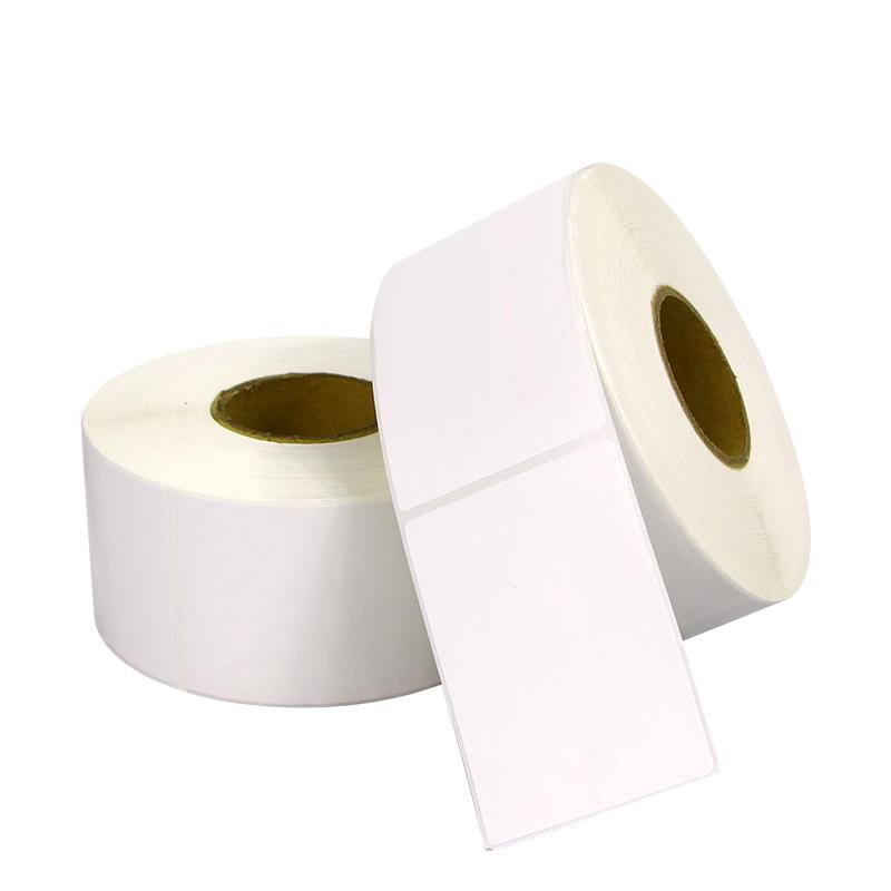China Factory Wholesale Self-Adhesive Thermal Label Roll Copperplate Paper Label