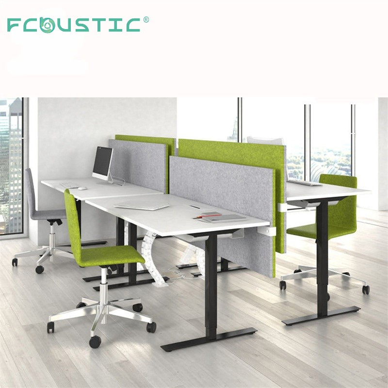 Workstation Fabric Wrapped Polyester Desk Privacy Panel Baffle Office Partitions