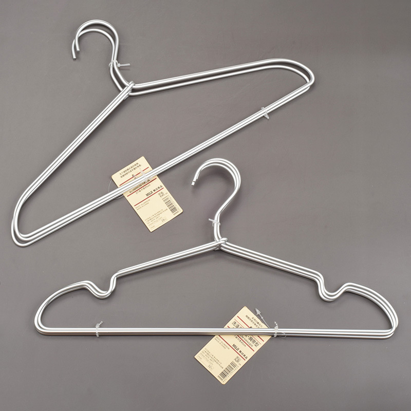 Aluminum Alloy Stainless Steel Metal Non-Slip Clothes Hanger Clothing Drying Storage Rack Hangers