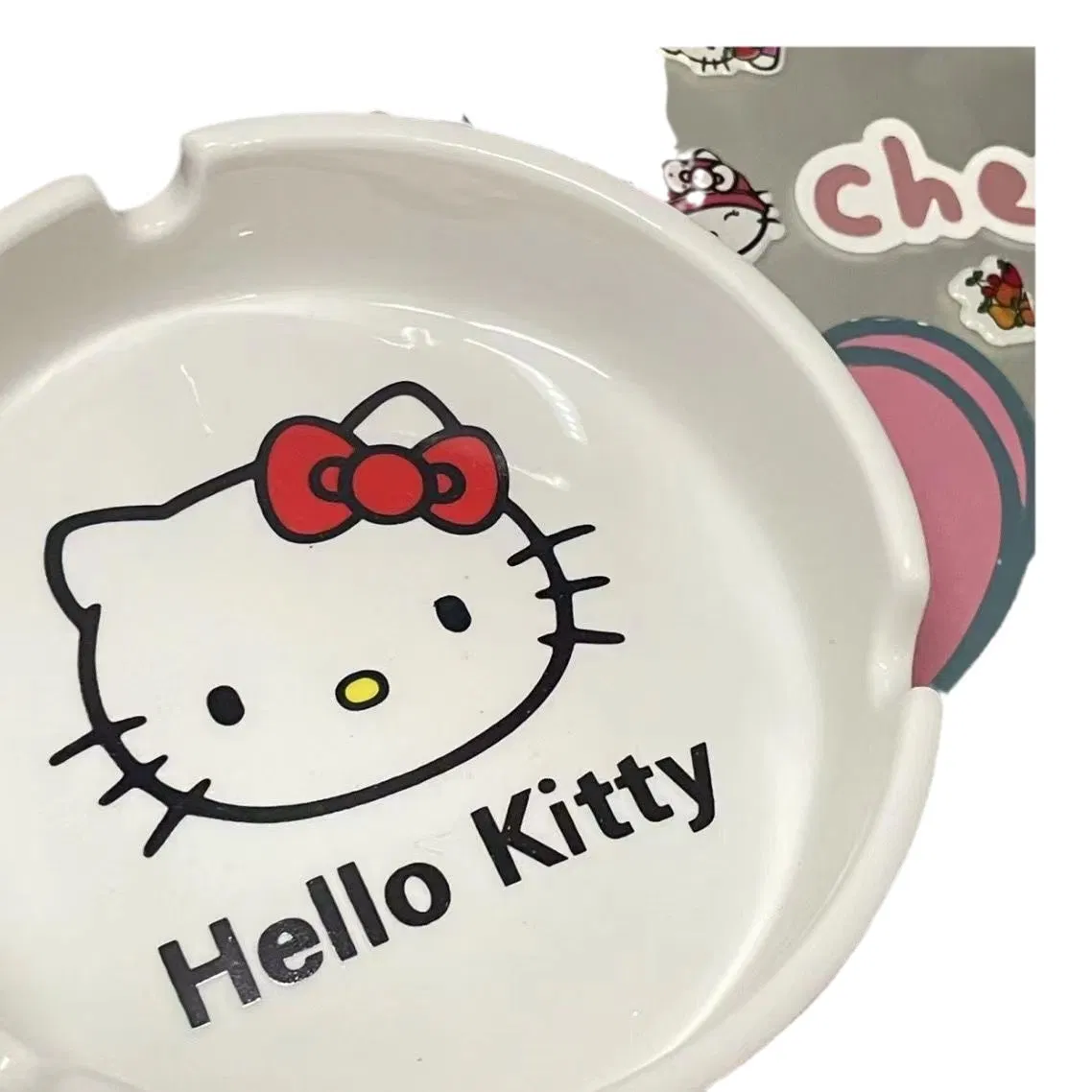Cute Cartoon 200g Ceramic Ashtray DAB Tool Simple European Style Ceramic Smoking Accessories Ash Tray