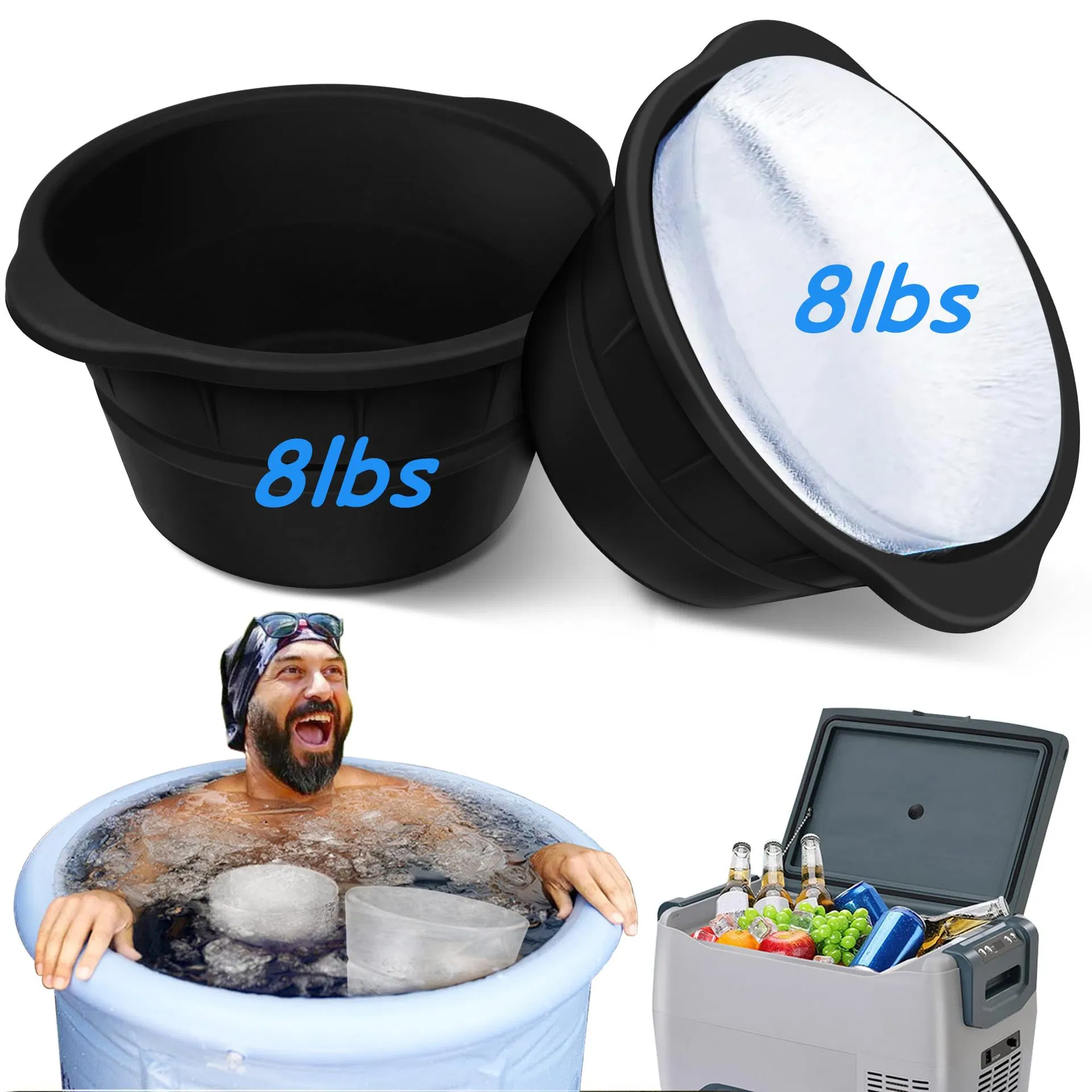 Ice Block Mold Perfect Ice Baths, Cold Plunge, Chilled Coolers Ez28911