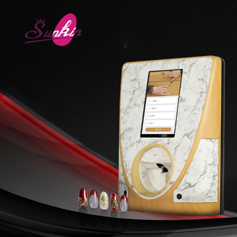 Sunkin Professional Nails Polish Printing Machine 3D Digital DIY Finger Nail Printer Machine with Smart Mobile APP to Control