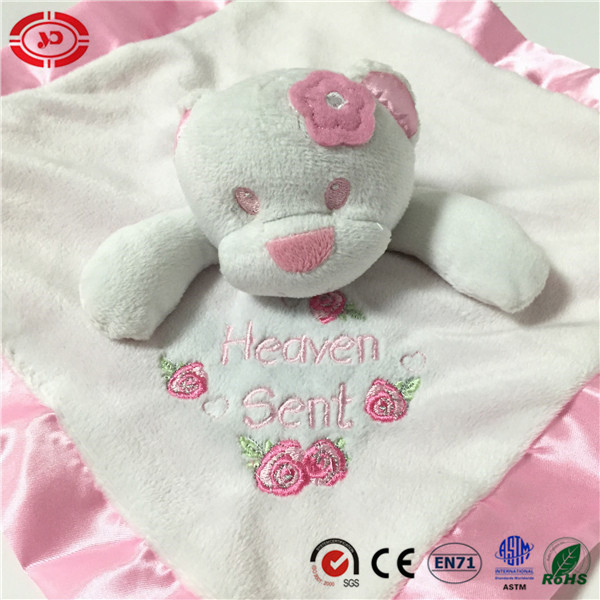 Custom Type with Ribbon Under Side Soft Baby Care Blanket
