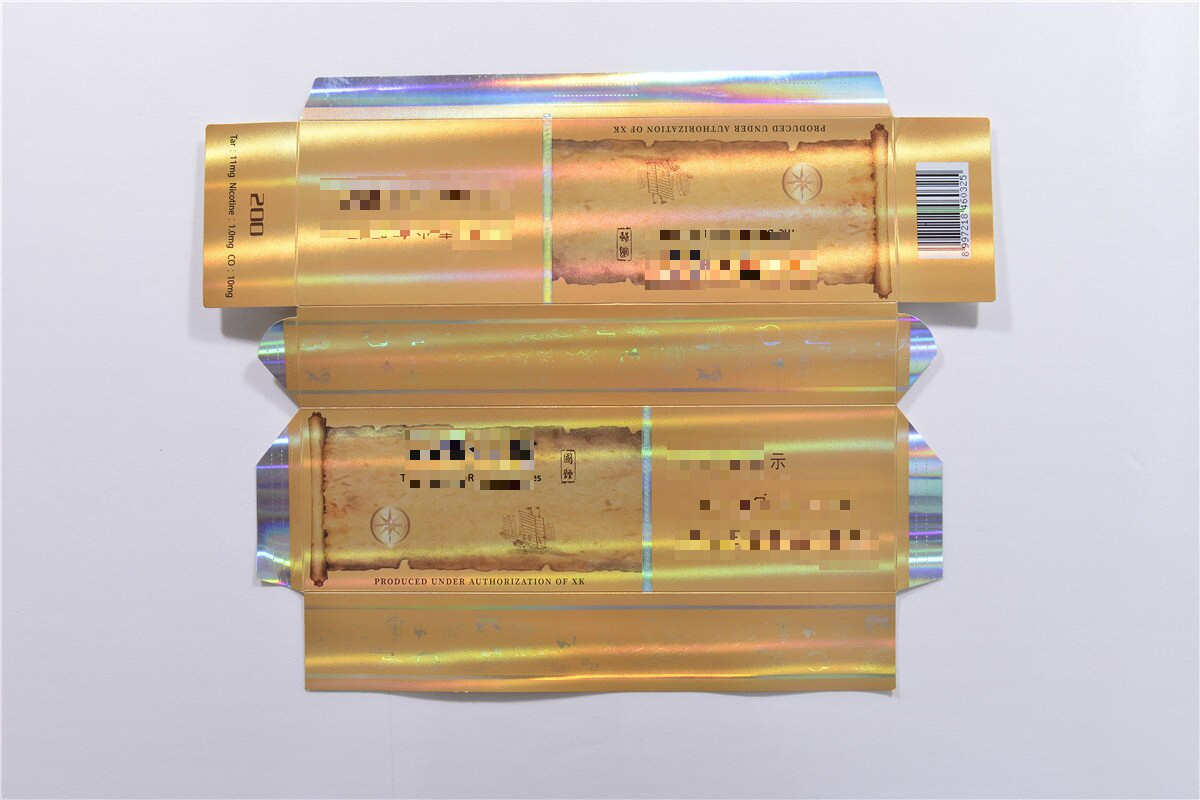 20 Pack Cigarette Packaging Custom Empty Cigarette Box