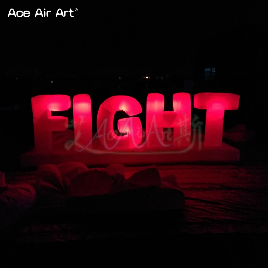 Customized LED Lighting Inflatable Letters Inflatable Alphabet Advertising Billboard Colorful Letters Set Balloon