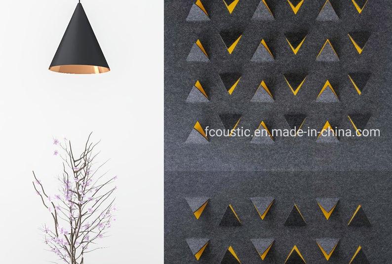 New Design 3D Wall & Deco Acoustic Felt Wool Polyester Wallpapers Ceiling Panel