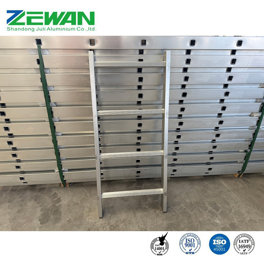 Household Aluminium Straight Ladders Aluminum Safety Step Ladder