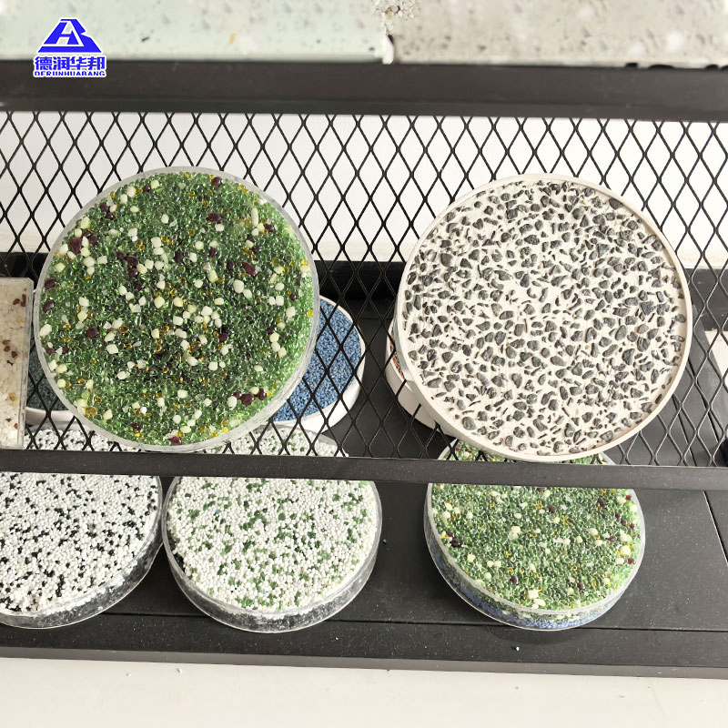 Artificial Glowing Stone Sky Blue Luminous Stone Terrazzo Floor with 1-3 mm