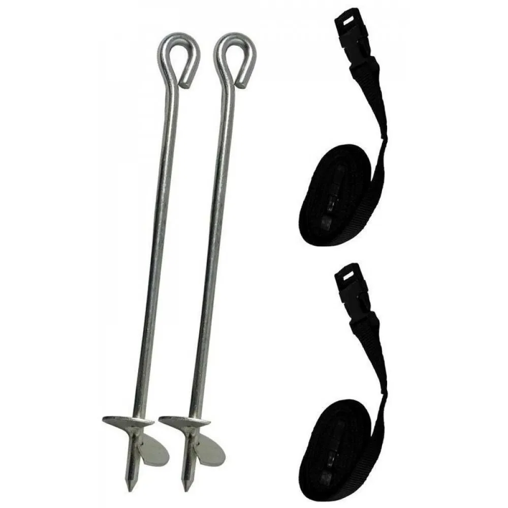 Спиральный якорь-земляной анкер 18 дюймов с крюком