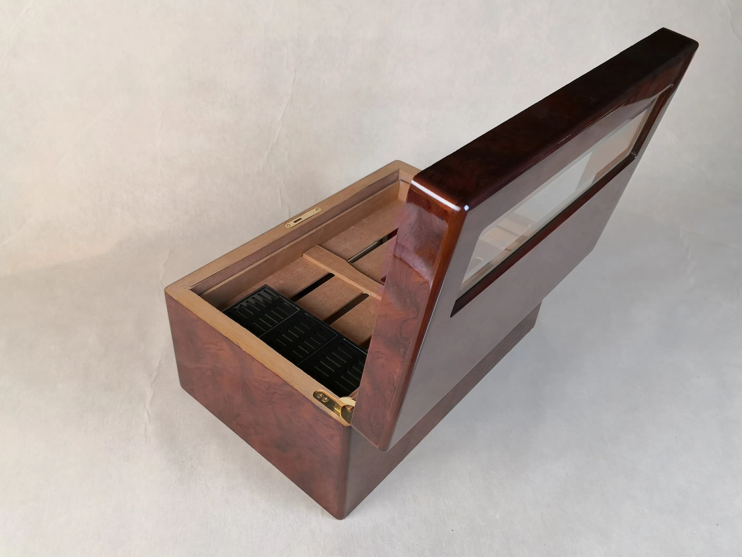 Dark Red Cigar Wooden Box (P12) /Cigar Box/Gift Box/Wooden Box/Humidor Box