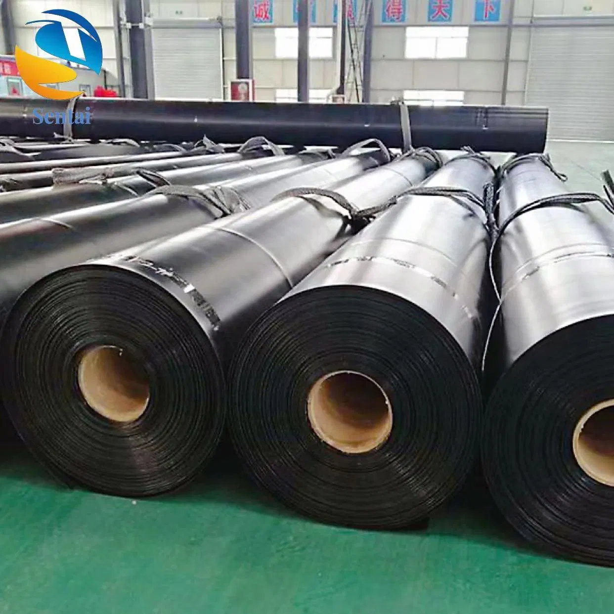 Landfill Tailings Dam Biogas Digester Sewage Tank Chemical Plant Wastewater Tank 1.0mm 1.5mm 2.0mm 3mm Standard HDPE Black Geomembrane