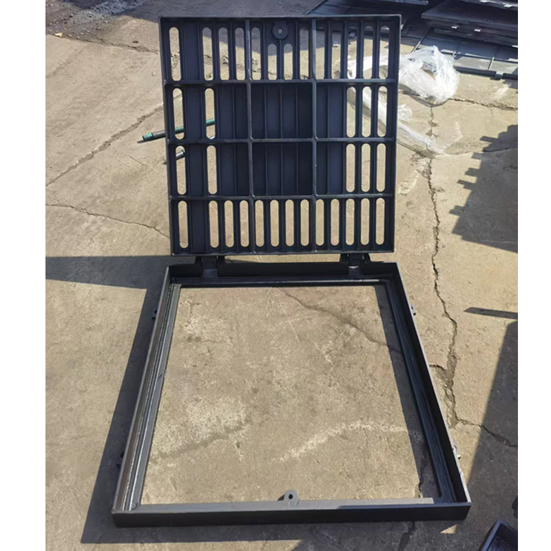 Customized Rectangle Ductile Cast Iron Hinged Type Manhole Cover Drain Grating