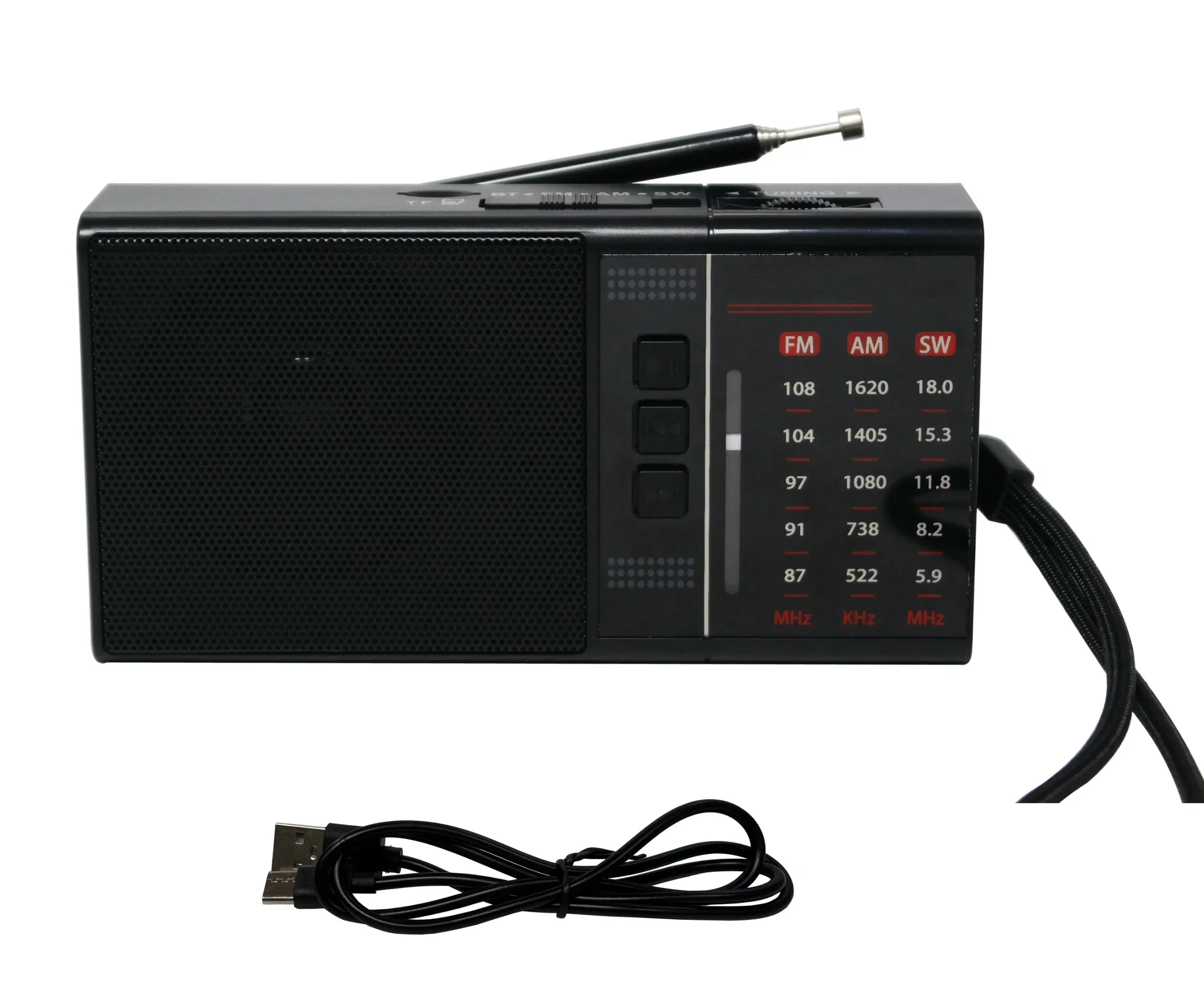 Портативное радио с Bluetooth, MP3, USB и TF