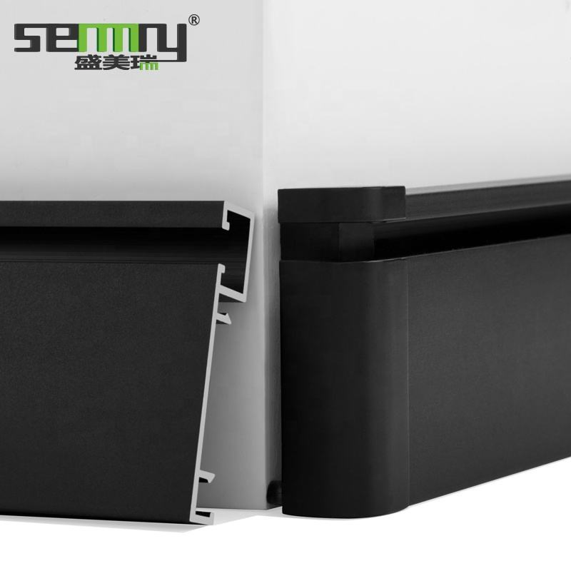 Integrated LED Light Strip Wall Floor Corner Trim Wholesale Custom Alloy Aluminum Skirting