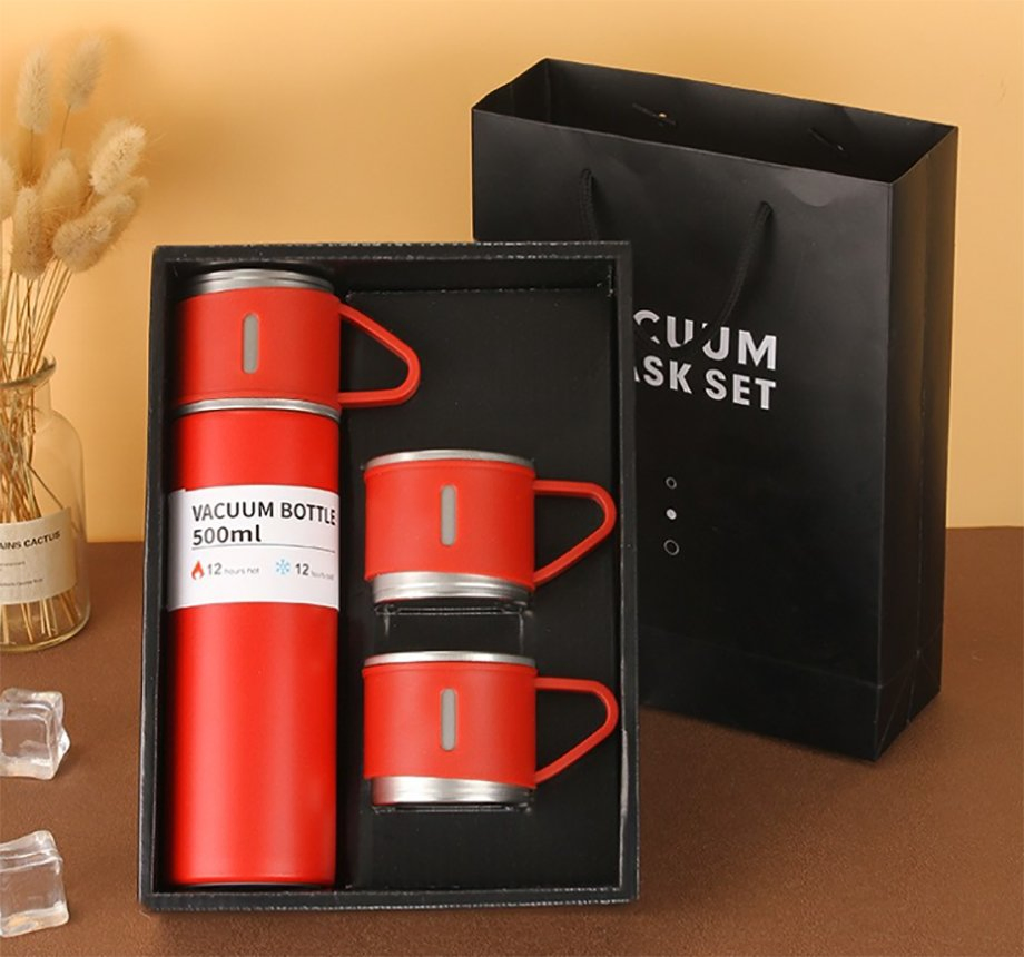 Cheapest Double Wall Vacuum Flask Set with Stainless Steel 304 for Business Gift