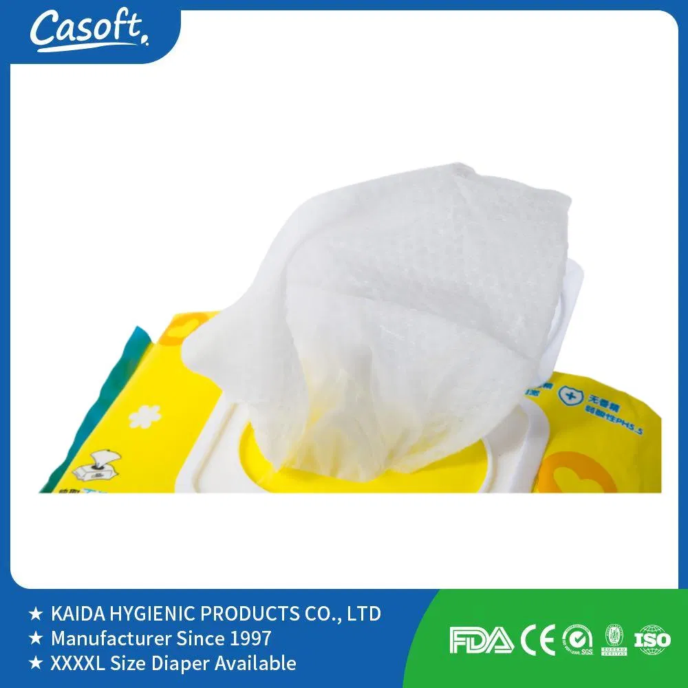 Casoft Top Selling OEM Factory Price High Quality Soft Skin Friendly Cleaning Baby Wipes Manufacturer in China