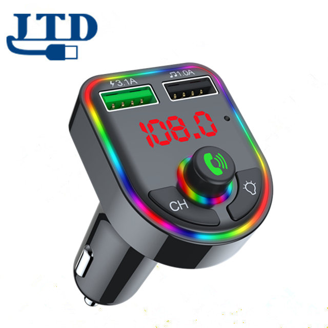 Bluetooth FM-трансмиттер для авто с QC3.0 и подсветкой
